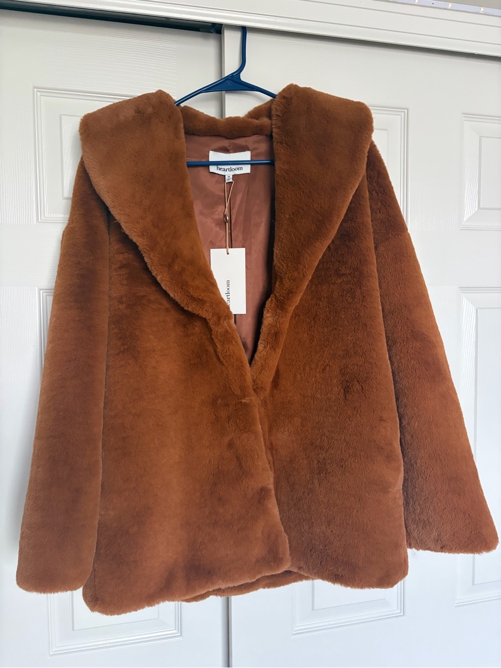 New With Tags Heartloom Plush Fur Coat - Cozy & Chic